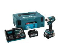XGT 40V max. Llave de impacto de batería TD001GZ (40 V, 2 baterías, 2,5 Ah)