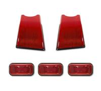 Xgupxuc Coche Luz Trasera Carcasas Luces Posición Delanteras Traseras Techo Cabina Para Hummer H2 SUV/SUT 2003-2009 Reemplazan Las Lámparas Ámbar/rojas OEM. Freno Faros Traseros(5pc No Bulb B)