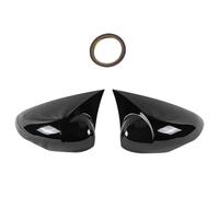 Xgupxuc Cubiertas Traseras Espejos Retrovisores para Ford para Fiesta 7 VII MK7 2010 2011 2012 2013 2014 2015 2016 2017 Cubierta De Espejo Retrovisor Lateral(Glossy Black)
