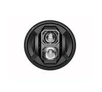Xgupxuc Faro Motocicleta Faro LED Universal Para Motocicleta 7 Pulgadas Para Turismo, Para Jeep Para Wrangler Con Orificio Para Faro DRL Luz Ojo Ángel Para Coche Faro Delantero(1PC headlight Black H)