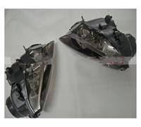 Xgupxuc Faro Motocicleta Pieza Reparación Faro Delantero Motocicleta Transparente Para YZF 1000 R1 2007-2008 Faro Delantero(Smoke)