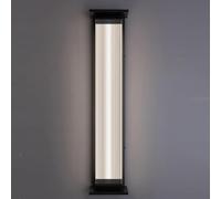 XGWSDGWF Exterior Aplique De Pared Ip65 Impermeable Acrílico Luz De Porche Rectangular Simple Negro Exterior Iluminación De Montaje En Pared para Terraza Puerta Fachada(60cm, 36W,Cool White)