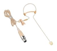 XGWTH Micrófono con gancho para la oreja individual para colgar sobre la oreja, condensador omnidireccional, clip de micrófono compatible con sistema de transmisor inalámbrico Shure con conector TA4F