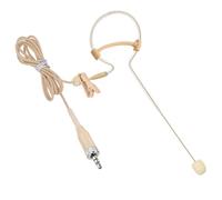 XGWTH Micrófono con gancho para la oreja para colgar sobre la oreja, clip de micrófono omnidireccional compatible con el sistema de transmisor inalámbrico Sennheiser con enchufe de rosca hembra de 3,5