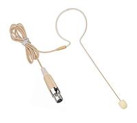 XGWTH Micrófono de auriculares de una sola oreja, condensador colgante sobre la oreja, micrófono omnidireccional, compatible con sistema inalámbrico AKG, transmisor de cuerpo con cable de 1,2 m, mini