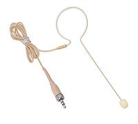 XGWTH Micrófono de auriculares de una sola oreja, condensador colgante sobre la oreja, micrófono omnidireccional, compatible con el sistema inalámbrico Sennheiser, transmisor de 1,2 m, cable de rosca