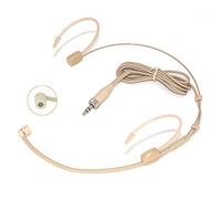 XGWTH Micrófono doble sobre la oreja, condensador cardioide compatible con el sistema inalámbrico Sennheiser, transmisor mini de rosca hembra de 3,5 mm
