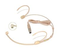 XGWTH Micrófono doble sobre la oreja, micrófono condensador cardioide compatible con AKG Wireless System Bodypack Transmisor Mini 3pin XLR TA3F Plug