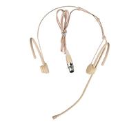 XGWTH Micrófono plegable condensador omnidireccional doble sobre la oreja micrófono compatible con sistema inalámbrico Shure transmisor de cuerpo con cable de 1,2 m Mini XLR 4 pines TA4F Plug