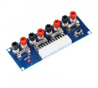 XH-M229 ATX - Módulo adaptador de fuente de alimentación - Chasis de escritorio de 24 pines para placa de conexión con salidas de +12V/-12V/5V/3.3V, fusibles de 5A e indicador de alimentación Li