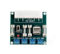 XH-M229 ATX Placa adaptadora de corriente - Kit de módulo de alimentación de computadora de escritorio de 24 pines con interfaz USB, 5 x 1.9 pulgadas, compatible con ATX (y algunos BTX) (A)