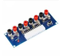 XH-M229 ATX - Placa adaptadora de fuente de alimentación - Módulo de chasis de escritorio de 24 pines con salidas +12V/-12V/5V/3.3V, fusibles 5A, indicador de alimentación e interruptor, compatible