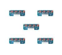 XH-M229 - Juego de 5 placas de alimentación para PC de escritorio ATX, placa de transferencia de suministro de 24 pines, módulo de prueba de fuente de alimentación