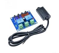 XH-M452 Controlador digital de humedad de temperatura, termostato CC 12 V, salida de relé dual higrostato 10 A, pantalla LED para incubadora invernadero HVAC, módulo de control automático con sensor