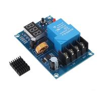 XH-M604 Módulo de control de carga de batería para baterías de litio de 6 V a 60 V, con 30 A para relé, voltaje ajustable/parada, pantalla LED de 3 dígitos, solar y