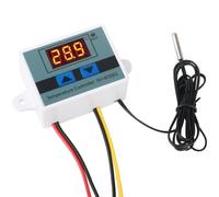 XH-W3001 12V Termostato Digital con NTC10K Sonda Impermeable 120W Interruptor Controlador Temperatura con Pantalla LED Calefacción y Refrigeración -50~110 °C Precisión Desde para Incubadora Acuarios