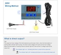XH-W3002 Interruptor De Control De Temperatura LED Agricultura (AC220V)