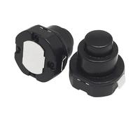 XHAJCSJWGD 10pc 1010X Small Round conical Flashlight Switch KAN-10A 1A125V Self-Locking Button Power Switch