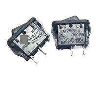 XHAJCSJWGD 1pc 2 Pin on/Off KCD1 Black 15 * 10mm Full Copper Silver MR5 3A250V