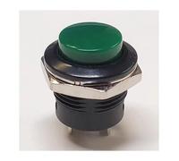 XHAJCSJWGD 1pc R13-507 Green Automatic Reset Button Switch Inching Switch 3A 250V