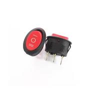 XHAJCSJWGD 1pcs 6A/250V Kettle Power Supply Rocker Round Boat Oval Switch Red 3Pin On-Off-On