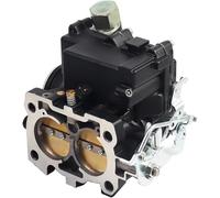 XHAJCSJWGD 2 Barrel Marine Black Carburetor 3310864940A01 8M0045397 Compatible For 3.0L 4 Cylinder Engine Long Link Jets Gaskets XHAJCSJWGD