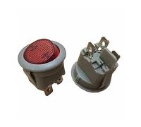 XHAJCSJWGD 5pc MR Series Boat-Shaped Switch 23mm Circular 3-Pin 2-Position with Light 10A250V T125/55