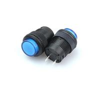 XHAJCSJWGD 5PCS 16MM Blue Momentary Push Button Switch with LED Lighting 4Pin R16-503