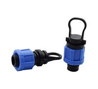 XHAJCSJWGD Garden Hose Fittings 5/8" Thread Lock Drip Tape for Irrigation Water Hose Agriculture Connector Drip Tape Drip Irrigation Fittings 50 Pcs (Color : Green)