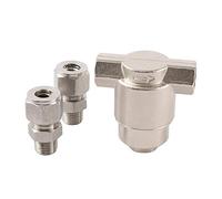 XHAJCSJWGD Garden Plumbing 1/4" Thread High Pressure Misting System Water Filter 3/8" Pipe Non-Slip Lock Interface Watering Pump Metal Filter (Color : Gold)