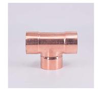 XHAJCSJWGD Pipe Fittings 28.6 32 35 38 42 50mm Inner Diameter 99.9% Copper End Feed tee, The tee Piping Joint is Used for Air Conditioning (Color : ID 42mm Wall 1.4mm)