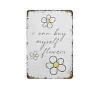 XHAJCSJWGD She Believed She Could Vintage Metal Sign Inspirational Tin Plaque for Women Home Office Bedroom Motivational Wall-Art 8 X 12 Inch