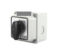 XHAJCSJWGD SZW26/LW26-20 20A 3 Position 2 Pole 8 Screw Selector Changeover Rotary CAM Switch with Sealed Box