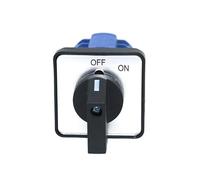 XHAJCSJWGD SZW26/LW26-20/C06.3 2 Ways 660V 3 Pole ON Off Selector CAM Latching Manual Switch 64X64mm Panel For 20A Machine