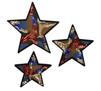 XHBYW 11/16/22CM 5/10PCS Estrella Grande Apliques para Planchar para Ropa Lentejuelas Parches para Planchar para Jeans Chaqueta Coser Parches de Bordado de Lentejuelas