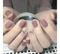 XHBYW Talla única, 24 piezas de arte de uñas en varios estilos, uñas postizas, uñas postizas de cubierta completa para mujeres y niñas, decoración diaria