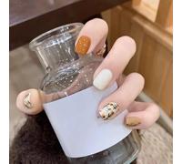 XHBYW Talla única, 24 piezas de arte de uñas en varios estilos, uñas postizas, uñas postizas de cubierta completa para mujeres y niñas, decoración diaria