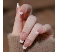 XHBYW Un Tamaño 24 Piezas Uñas Postizas con Brillo De Mariposa De Diamante Presione En Las Uñas Uñas Postizas De Cubierta Completa para Mujeres Y Niñas Decoración Diaria
