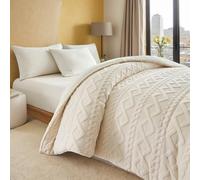 XHCTNN Edredón Borrego 230 x 264 cm para Cama Individual - Terciopelo De Cordero Grueso Cálido De Invierno - Mantas de Peluche Extra Suaves y Esponjosas para Sofá(A,90 * 90"(229x229cm))