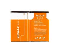 XHDATA BL-5C Batería Recargable 3.7V 1500mAh para Radio 2 Piezas Naranja