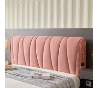 XHDZSW Copri Testiera Letto Elastica, All-Inclusive Copertura Antipolvere per Testiera, Fodera Copritesta Lavabile per Letto Matrimoniale Singolo (Rosa,1.2m)