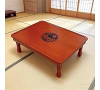XHEILZOP Mesa Auxiliar Plegable de Madera Maciza, Estilo Japonés para Tatami, Mesa Baja Portátil para Ventanal, Meditación, Té y Portátil en Pisos Pequeños(40X60X26CM)