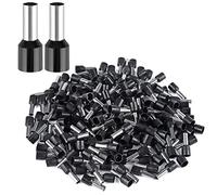 XHF 200 alicates para engarzar con aislamiento AWG 6, terminales de extremo de cable de terminales de cable, conectores de alambre, terminales de cable, terminal de extremo de cable aislado de 16 mm², negro