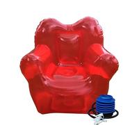 XHHBS Cómoda y portátil Almohada Inflable de Camping Almohada de Viaje Silla Hinchable for Exteriores, dormitorios, Sala de Juegos, dormitorios y más(Rot)