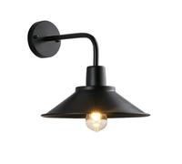 XHJL Apliques de pared para exterior negros vintage Lámpara de pared de metal y hierro para interiores impermeable ideal para porches, garajes, dormitorios y salas de estar