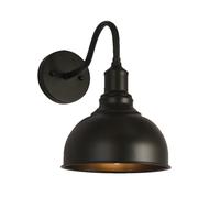 XHJL Apliques de pared vintage de hierro y metal para interior y exterior Lámparas de pared para exterior Iluminación impermeable IP55 para puertas de casas, garajes, dormitorios (Negro)