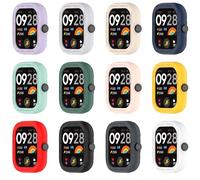 xhKJO 12 Pcs Funda Silicona para Xiaomi Redmi Watch 4 Case, Funda Caso Smartwatch, Flexible Protectora Cover, Funda Reloj Clear TPU Case Protectora para Xiaomi Redmi Watch 4 Accessories (Color 5)