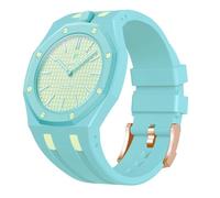 xhKJO Bandas de repuest para Swatch Royal Pop Correas para Relojes, Correas Silicona Reloj Bracelet Brazalete Strap Silicona Pulseras para Swatch x AP Royal Pop (azul 3,crown at 12 o'clock)