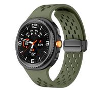 xhKJO Breathable Pulseras de Repuesto para Galaxy Watch 8 40mm 44mm, Cierre Plegable Correas para Relojes Bandas Silicona Bracelet Brazalete Strap para Galaxy Watch 8 Classic 46mmc (army green)