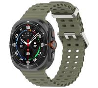 xhKJO Correas para Galaxy Watch 8 Ultra 47mm 2025 Correas para Relojes,Bandas Silicona Reloj Bracelet Brazalete Strap Silicona Pulseras de Repuesto para Galaxy Watch 8 Ultra 47mm 2025 (army green)